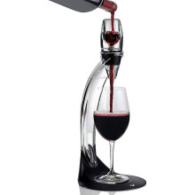 Carafe à vin avec filtre à aération rapide, décantation portable en 0,1 seconde, argent noir