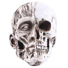 White Resin Halloween Ornament for Sketch Crafts, 7.5x7x5cm, Desktop Decoration
