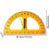 Magnetic Large 50cm Digital Protractor, Wear-resistant ABS, Rounded Burr-free Edges, for Math Teaching Classroom Lab Engineering 3
