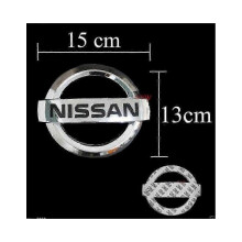 Odznaka Nissan Chrome 15 cm x 13 cm na tylną klapę
