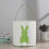 Easter Egg Basket Canvas Bunny Rabbit Printed Carry Bag for Eggs Candy 23x25cm 2