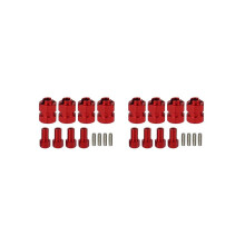 8 szt. metalowych, przedłużonych, sześciokątnych piast kół 7 mm + 4 mm do AXIAL SCX24 90081 AXI00001 1/24 części do modernizacji samoc