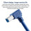 Cabo USB 3.0 tipo B 2m ângulo reto de 90 graus, compatível com impressora de alta velocidade, USB 3.1 Gen 1 5 Gbps 5