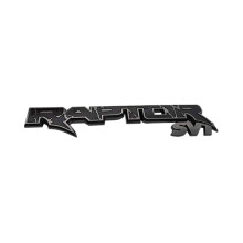 Naklejki na tylną klapę bagażnika SVT Raptor z logo 3D i wymiennym emblematem do F150 2009-2014 (czarny + szary)