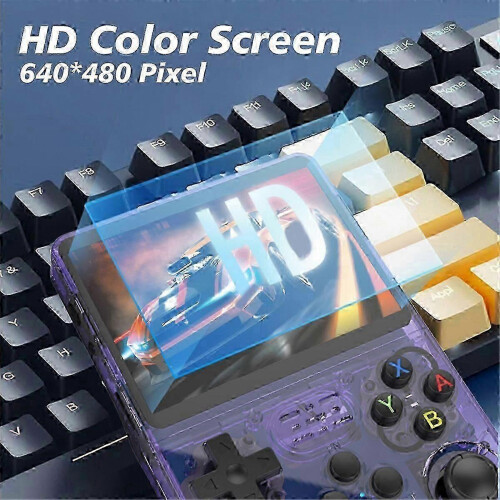R36S Retro Handheld Video Game Console, Linux System, 128GB, 21 Emulators, 15000+ Preloaded Games, 3.5 Inch IPS Screen 1