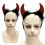 Red Devil Horns Headband Adjustable Comfortable Halloween Costume Accessory 5