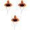 3 Stück Mini Orange Haustier Hexenhüte Halloween Leichte Polyacrylfaser 2