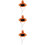 3 Stück Mini Orange Haustier Hexenhüte Halloween Leichte Polyacrylfaser 3