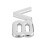 4X 3D Silver Auto Engine V8 Car Rear Emblem Decal Badge Sticker 7.5X3.5cm 5