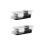 Universal wheel emblem pieces for a custom look, easy installation offering a quick style upgrade. 2