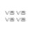 4X 3D Silver Auto Engine V8 Car Rear Emblem Decal Badge Sticker 7.5X3.5cm 1