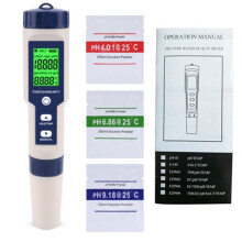 Pool Salt Tester Digital 5-in-1 Salinity PH EC TDS Temp Meter Water Quality Tester for Saltwater Pool, Spa & Aquarium