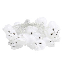Luzes de corda de caveira de Halloween 20 LED flash operado por bateria de 9,84 pés e modos constantes