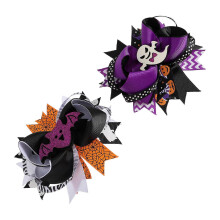 Lot de 2 nœuds de cheveux d'Halloween pour filles, accessoires de couvre-chef légers en forme de nœud de couleurs assorties