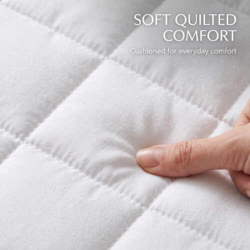 (Single) 2 Pack Quilted Mattress Protector With Extra 40cm Deep Pocket | All Sizes 2