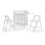 Helsinki Compact Folding White Dining Set 5