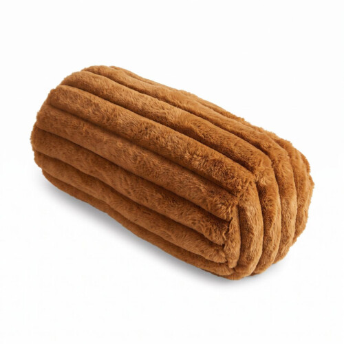 Homescapes Ribbed Bolster Cushion, 40 x 15 cm 2