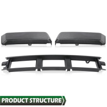 For F150 2018-2020 Front Lower Grille Trim Panel & Bumper Guards Pads Inserts End Caps JL3Z17B968BB JL3Z-17E810-AB