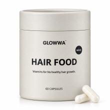 Glowwa Hair Food Mens 60 Capsules Hair Vitamins Expiry 10/2027