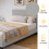 Comfy Living (3ft Single, No Mattress) Modern Fabric Bedframe Light Grey 5