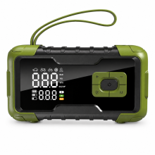 Auto-Luftpumpe & Notstarthilfe-Powerbank 2-in-1, Starthilfe- und Luftpumpe, starke 12V Starthilfe Powerbank, grüne Starthilfe-Powerbank-Version