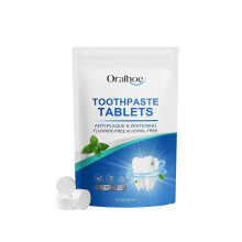 Mint Fresh Toothpaste Tablets  Whitening, Stain Removing, Breath Freshening, Aloe & Xylitol