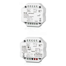 12-48V 96W/192W/144W/192W Enfärgad V1-H 2.4G RF V1-H ZigBee LED-Dimmer Steglös Dimning/Tryckdimningskontroll