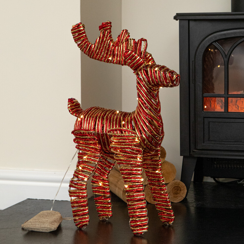 B&Q -  40Cm Light Up Christmas Reindeer With 50 Warm White Leds - Image 6