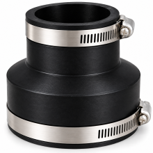 Aquacadabra Rubber Reducer Connector 4 to 3 inch Hose Fitting