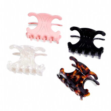 Premium durable acetate butterfly hair clips, 4 Pack. Medium Size Acetate Hair Claw Clips with Secure Hold,Perfect for Updos(2.76 x 1.6