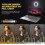 Videoconferentieverlichtingsset, dimbare LED-ringlamp voor computer-/laptopmonitor (HFC) 2