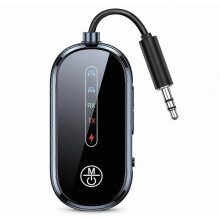 Bluetooth 5.4 AUX 3,5-mm-Audioempfänger und -sender für Auto, verbindet 2 Geräte – HH