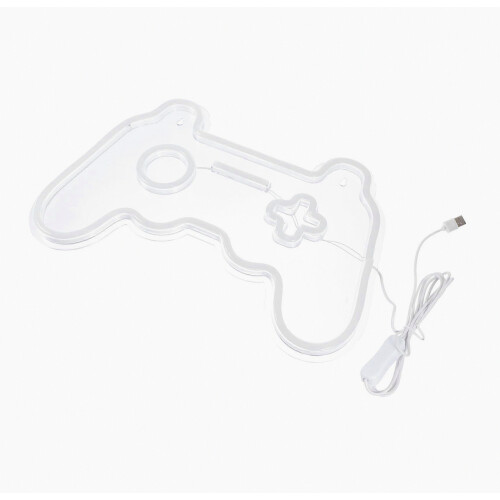 Decorative Neon Light Game Controller USB Powered Lamp Blue Controller Shaped Neon Light For Home Decor And Parties