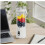 Draagbare USB-oplaadbare blender met lcd-display, smoothie- en sapbeker, parelwit - HH 5