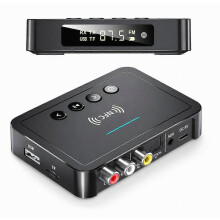 Bluetooth 5.4 3-in-1-Audioadapter mit NFC, Empfänger/Sender und FM-Radio für PC-HH