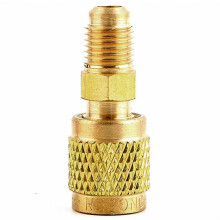 Adaptér pre chladivo R32 R410a na R22 R134a, konektor hadice klimatizácie 1/4" až 5/16"