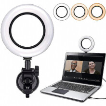Videokonferenz-Beleuchtungsset, dimmbare LED-Videoleuchte für Computer-/Laptop-Monitore, HFC-fähig