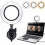 Videoconferentieverlichtingsset, dimbare LED-ringlamp voor computer-/laptopmonitor (HFC) 1