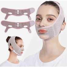 Masque sculptant pour le visage, pour affiner le double menton et redéfinir le contour de la mâchoire.
