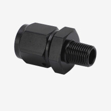 Set di 5 adattatori in lega di alluminio con filettatura femmina 6AN e filettatura maschio 1/8 NPT, adattatore girevole.