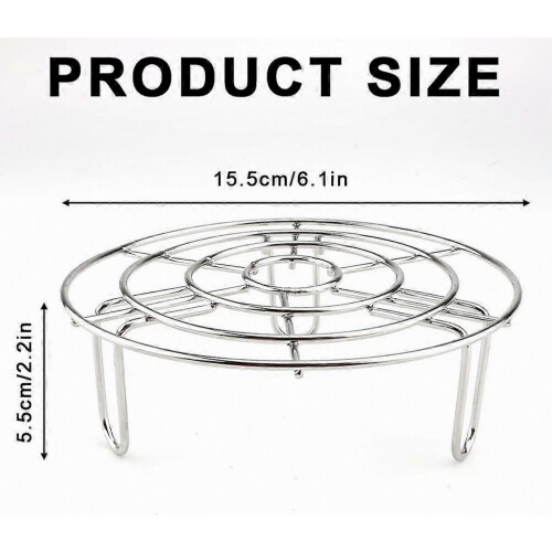 Round Steam Rack, Stainless Steel Roasting Rack Multi-Purpose Cooking Rack 1