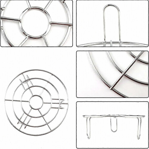 Round Steam Rack, Stainless Steel Roasting Rack Multi-Purpose Cooking Rack 2