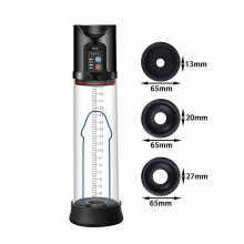 Elektrische massagepomp met vacuümfunctie, 4 zuigkrachtniveaus, oplaadbaar, automatische hoogvacuümfunctie.