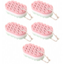 Exfoliating Bath Sponge For Adults And Kids For Body5pcspink