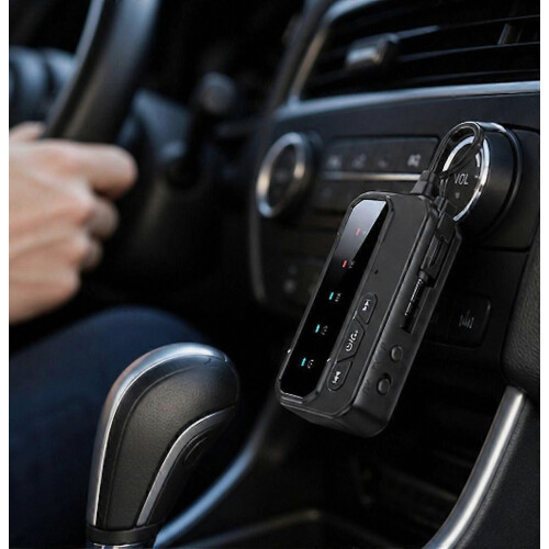 Adattatore audio Bluetooth 5.4, trasmettitore e ricevitore AUX a doppia connessione per auto e PC - HH 1