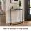 Black Marble Console Table with Metal Frame Shelf 4