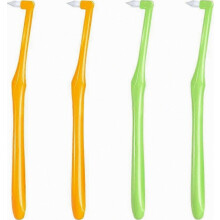 Cepillo de dientes, cepillo de dientes compacto con mechones, cepillos interdentales angulares, cepillos de dientes con mechones, 4 cep
