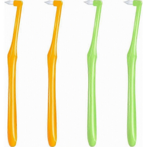 Toothbrush, Tuft Compact Toothbrush, Angle Interdental Brushes, Tufted Toothbrushes, 4 Orthodontic Toothbrushes, Small Compact Interden