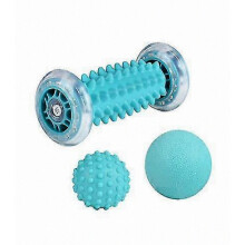 Massagebal Voetmassageroller (blauw) (3 stuks)