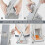Kitchen Safe Mandolin Vegetable Slicer With Adjustable Blades With Container Grey-white 5